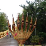 Many headed Naga at Wat Phra Khao Bat